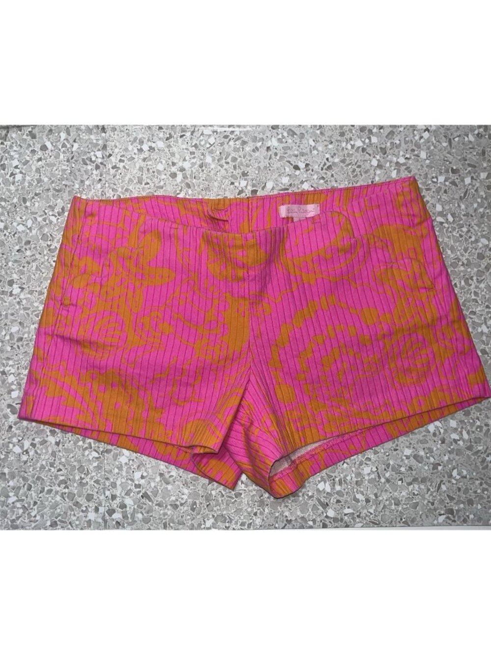 Lilly Pulitzer Lizer Shorts Pop Pink Seaesta 97770 034398 Size 2 Scalloped Pock